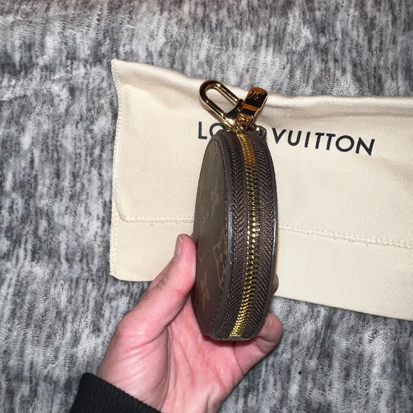 NEW LOUIS VUITTON MONOGRAM COIN WALLET ROUND MULTI POCHETTE COIN PURSE - Picture 9 of 14